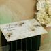 Tagliere Claraluna in vetro decoro floreale verde 20x30 cm