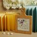 Tagliere bamboo Claraluna decoro floreale lilla