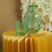 Caraffa Claraluna in vetro verde con bicchiere