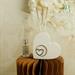 Diffusore cuore Claraluna in gesso con cuore silver