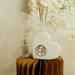 Diffusore cuore Claraluna in gesso con mondo silver