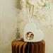 Diffusore cuore Claraluna in gesso con mondo oro
