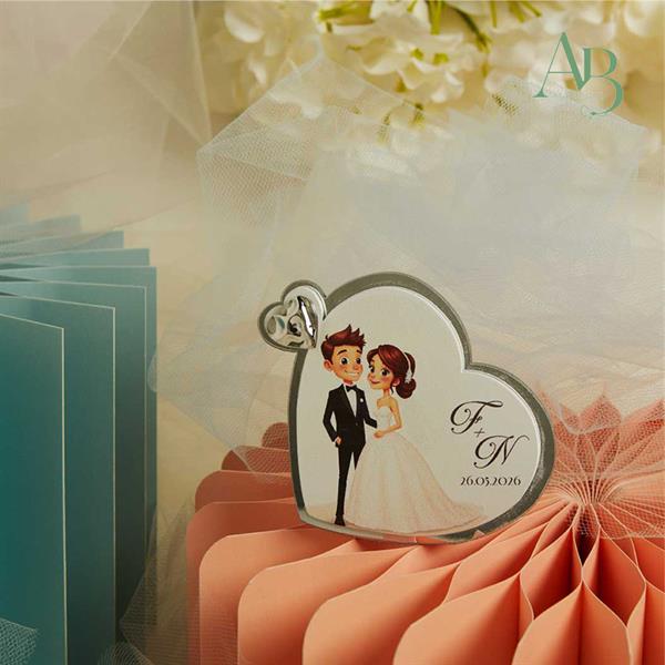 Icona Claraluna a forma di cuore decoro matrimonio