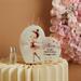 Diffusore cuore Claraluna in porcellana con decoro ballerina