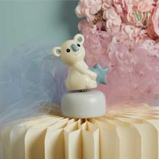 carillon Claraluna con koala di colore azzurro