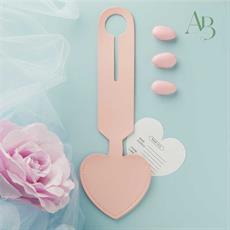 Tag Claraluna per valigia in tessuto rosa