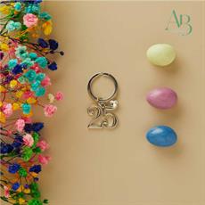 Portachiave Claraluna piccolo colore silver numero 25