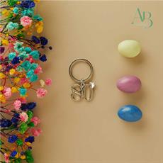 Portachiave Claraluna piccolo colore silver numero 80
