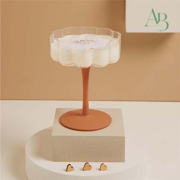 Candela Claraluna In bicchiere vetro