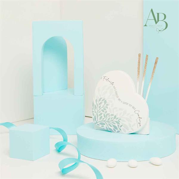 Diffusore Claraluna in gesso decoro cuore verde