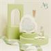 Diffusore Claraluna in gesso decoro floreale verde