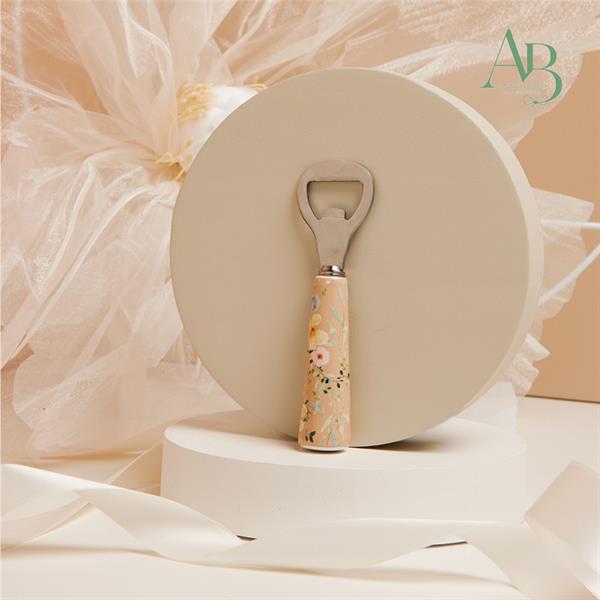 Apribottiglie Claraluna con manico in porcellana con decoro floreale
