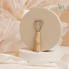 Apribottiglie Claraluna con manico in porcellana con decoro floreale