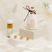 Oliera Claraluna piccola in porcellana decoro cuore con olio 60 ml, capacità 100 ml