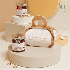 Marmellata fragola 40 grammi+crema nocciola 40grammi Claraluna