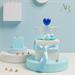 Scatolina Claraluna in vetro con cuore blu