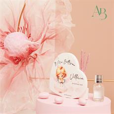Diffusore Claraluna rosa con decoro angioletto
