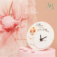 Orologio Claraluna Rosa con decoro angioletto