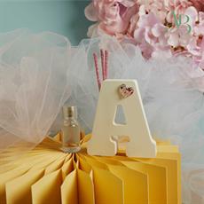 Diffusore Claraluna lettera con cuore rosa