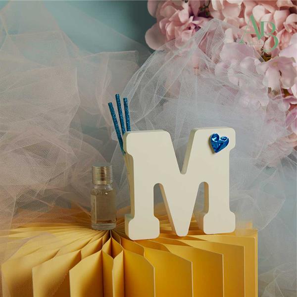Diffusore Claraluna lettera con cuore azzurro