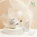 Diffusore Claraluna mondo con cuore silver in porcellana