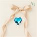 Calamita Claraluna cuore blu strass 2,7 cm