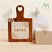 Tagliere Claraluna decoro Gioia personalizzabile