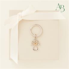 Portachiavi Claraluna piccolo angelo silver/oro