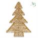 Albero natalizio in oro con 600 micro flash led h.80cm