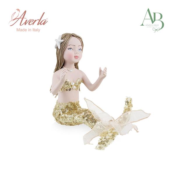 Sirena in porcellana di capodimonte h.15cm con scatola regalo