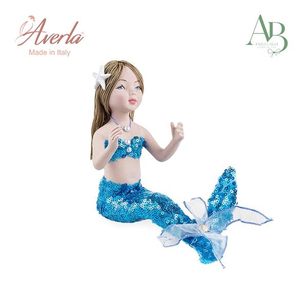 Sirena in porcellana di capodimonte h.15cm con scatola regalo