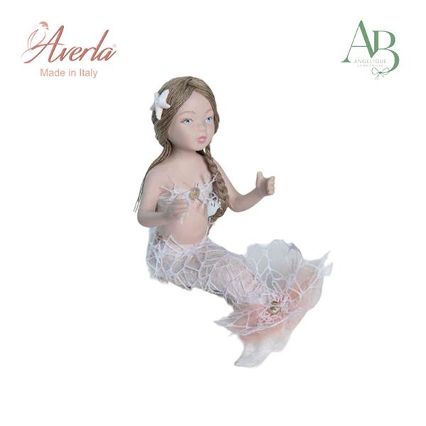 Sirena in porcellana di capodimonte H.15cm completa di scatola regalo