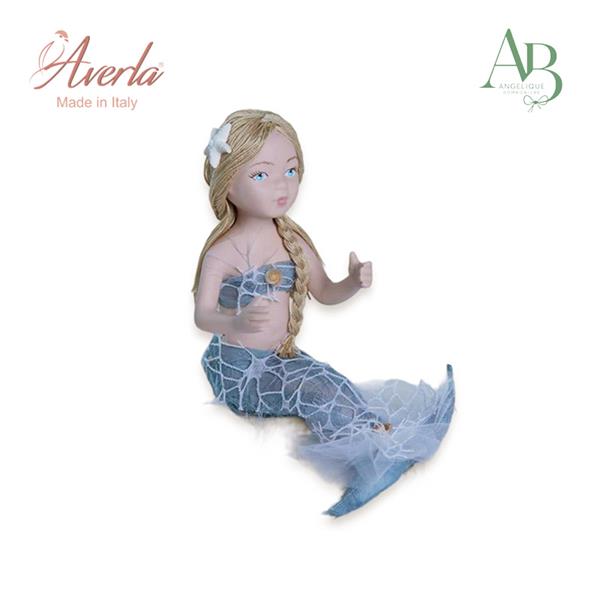 Sirena in porcellana di capodimonte H.15cm completa di scatola regalo