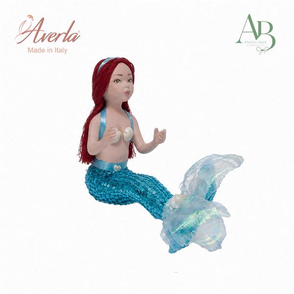 Sirena in porcellana di capodimonte H.12,5Cm completa di astuccio