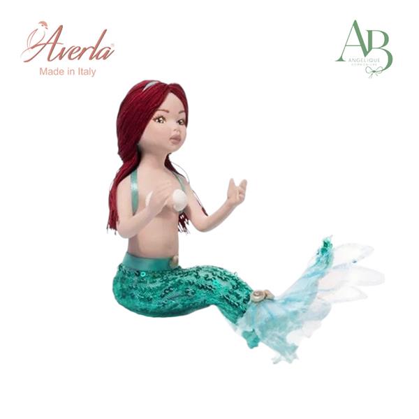 Sirena in porcellana di capodimonte H.12,5Cm completa di astuccio
