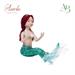 Sirena in porcellana di capodimonte H.12,5Cm completa di astuccio
