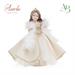 Principessa in porcellana di capodimonte con abito sartoriale in velluto h.22cm con scatola regalo