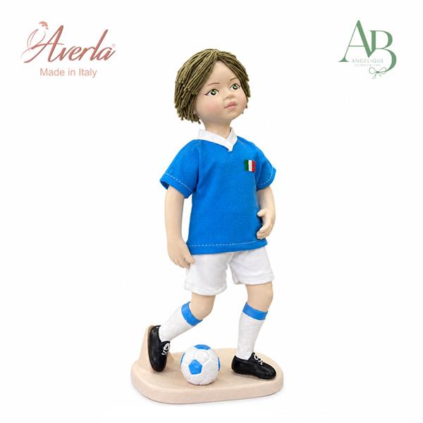 Calciatore Averla in porcellana di capodimonte h.25cm con scatola regalo