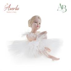 Ballerina Averla in porcellana di capodimonte vestito in tulle h.17cm con scatola regalo