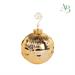 Sfera natalizia oro decoro royal venice da appendere diametro 10 cm con scatola regalo