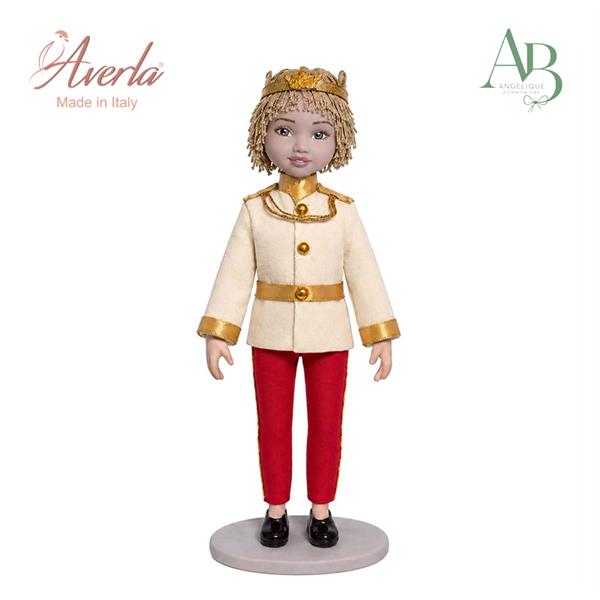 Principe Averla in porcellana di capodimonte h.21cm con scatola regalo