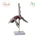 Ginnasta Averla poldance in porcellana di capodimonte  17,5xH.18Cm con scatola regalo