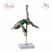 Ginnasta Averla poldance in porcellana di capodimonte  17,5xH.18Cm con scatola regalo