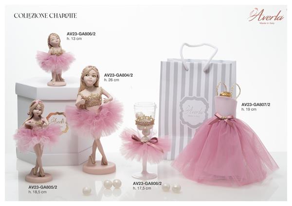 BALLERINA IN PIEDI MIGNON 13CM ROSA SHOCK COLL.CHARLOTTE