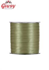Nastro doppio raso mm10 rotolo da 100 metri di colore verde muschio